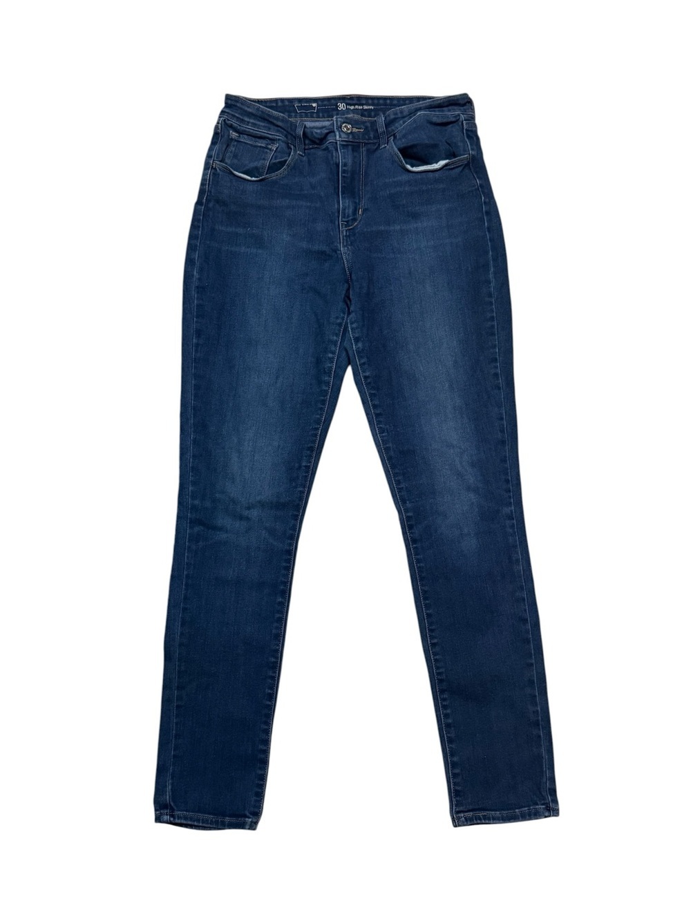 Levi 724 Dark Blue Women's Stretch High Rise Skinny Jeans Size 30